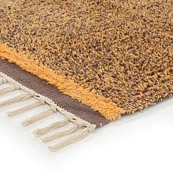 Dywany shaggy - Celina Natural Cotton Shaggy (brązowy/pomarańczowy)