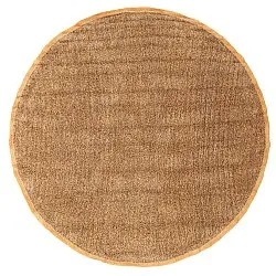 Okrągły dywan - Celina Natural Cotton Shaggy (brązowy/pomarańczowy)