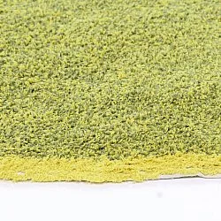 Okrągły dywan - Celina Natural Cotton Shaggy (zielony/żółty)