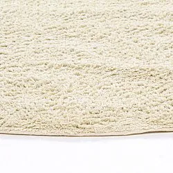 Okrągły dywan - Celina Natural Cotton Shaggy (złamana biel/beż)