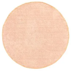Okrągły dywan - Celina Natural Cotton Shaggy (różowy/beżowy)