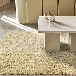 Dywany shaggy - Combarro Solid Cotton Shaggy (jasnożółty)