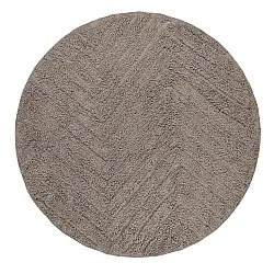 Okrągły dywan - Conara Natural Cotton Shaggy (kolor ciemnoszary)