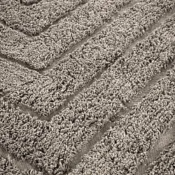 Okrągły dywan - Conara Natural Cotton Shaggy (kolor ciemnoszary)