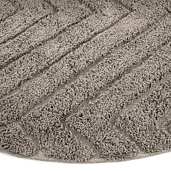Okrągły dywan - Conara Natural Cotton Shaggy (kolor ciemnoszary)