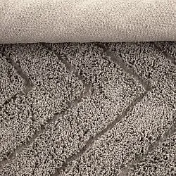 Okrągły dywan - Conara Natural Cotton Shaggy (kolor ciemnoszary)