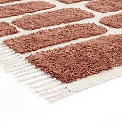 Dywany shaggy - Cyrus Natural Cotton Shaggy (brązowy)