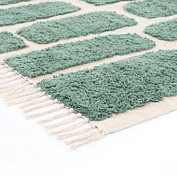 Dywany shaggy - Cyrus Natural Cotton Shaggy (zielony)