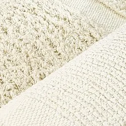 Okrągły dywan - Cyrus Natural Cotton Shaggy (beżowy)