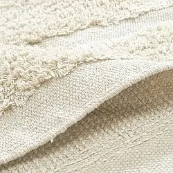 Okrągły dywan - Cyrus Natural Cotton Shaggy (białawy)
