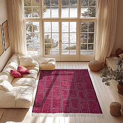 Dywany shaggy - Cyrus Natural Cotton Shaggy (czerwony)
