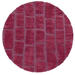 Okrągły dywan - Cyrus Natural Cotton Shaggy (czerwony)