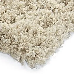Dywany shaggy - Fassale Hand Woven Wool Shaggy (krem)