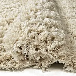 Dywany shaggy - Fassale Hand Woven Wool Shaggy (krem)