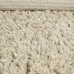 Dywany shaggy - Fassale Hand Woven Wool Shaggy (krem)