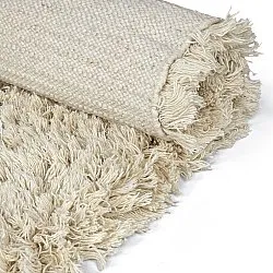 Dywany shaggy - Fassale Hand Woven Wool Shaggy (krem)