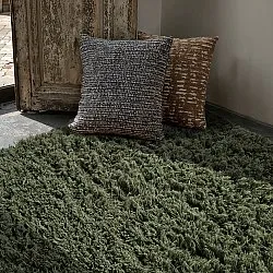 Dywany shaggy - Fassale Hand Woven Wool Shaggy (zieleń mchu)