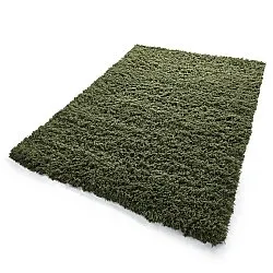 Dywany shaggy - Fassale Hand Woven Wool Shaggy (zieleń mchu)
