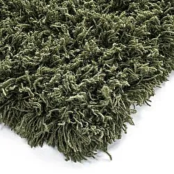 Dywany shaggy - Fassale Hand Woven Wool Shaggy (zieleń mchu)