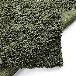 Dywany shaggy - Fassale Hand Woven Wool Shaggy (zieleń mchu)