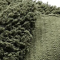 Okrągły dywan - Fassale Hand Woven Wool Shaggy (zieleń mchu)