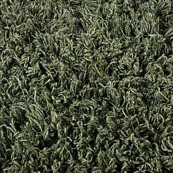 Okrągły dywan - Fassale Hand Woven Wool Shaggy (zieleń mchu)