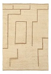 Dywany shaggy - Kiberg Hand Woven Wool Shaggy (krem)