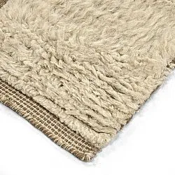 Dywany shaggy - Kiberg Hand Woven Wool Shaggy (krem)