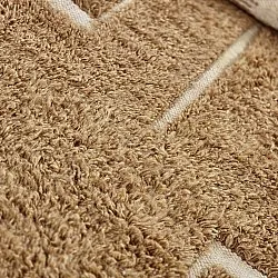 Dywany shaggy - Kiberg Hand Woven Wool Shaggy (beżowy)