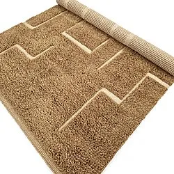 Dywany shaggy - Kiberg Hand Woven Wool Shaggy (beżowy)