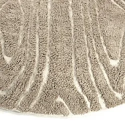 Okrągły dywan - Kindon Natural Cotton Shaggy (beżowy/biały)