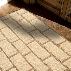 Dywany shaggy - Leknes Hand Woven Wool Shaggy (krem)