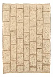 Dywany shaggy - Leknes Hand Woven Wool Shaggy (krem)