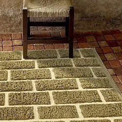 Dywany shaggy - Leknes Hand Woven Wool Shaggy (zielony)