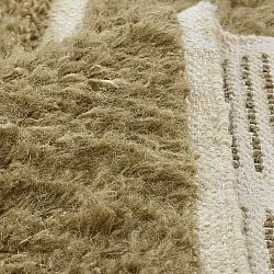 Dywany shaggy - Leknes Hand Woven Wool Shaggy (zielony)