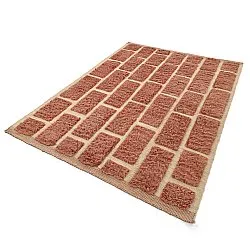Dywany shaggy - Leknes Hand Woven Wool Shaggy (terakota)