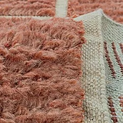 Dywany shaggy - Leknes Hand Woven Wool Shaggy (terakota)