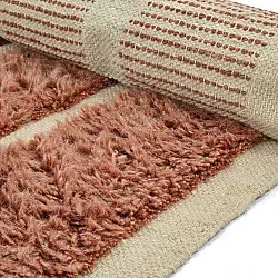 Dywany shaggy - Leknes Hand Woven Wool Shaggy (terakota)