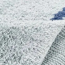 Dywany shaggy - Leora Natural Cotton Shaggy (szaro/niebieski)