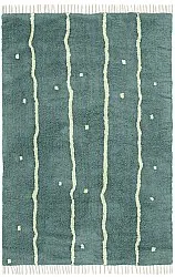 Dywany shaggy - Leora Natural Cotton Shaggy (zielony)