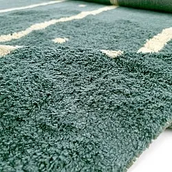 Dywany shaggy - Leora Natural Cotton Shaggy (zielony)