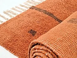Dywany shaggy - Leora Natural Cotton Shaggy (pomarańczowy/brązowy)