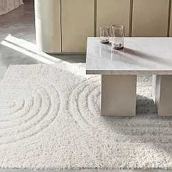 Dywany shaggy - Lindos Natural Cotton Shaggy (biały)