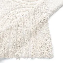 Dywany shaggy - Lindos Natural Cotton Shaggy (biały)