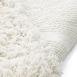 Dywany shaggy - Lindos Natural Cotton Shaggy (biały)