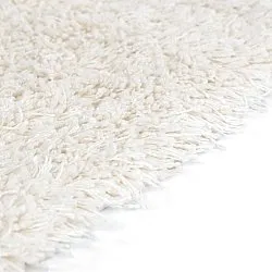 Dywany shaggy - Lindos Natural Cotton Shaggy (biały)