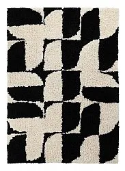 Dywany shaggy - Marvao Natural Cotton Shaggy (złamana biel/czarny)