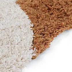 Dywany shaggy - Kalymnos Natural Cotton Shaggy (złamana biel/ochra)