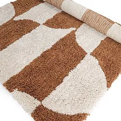 Dywany shaggy - Kalymnos Natural Cotton Shaggy (złamana biel/ochra)