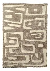 Dywany shaggy - Palmyra (beżowy/biały)